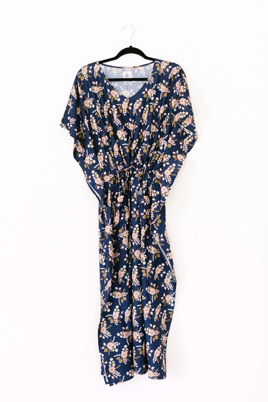 PIPER House Dress / Lightweight Soft Synthetic Silk / Effortless and Easy
