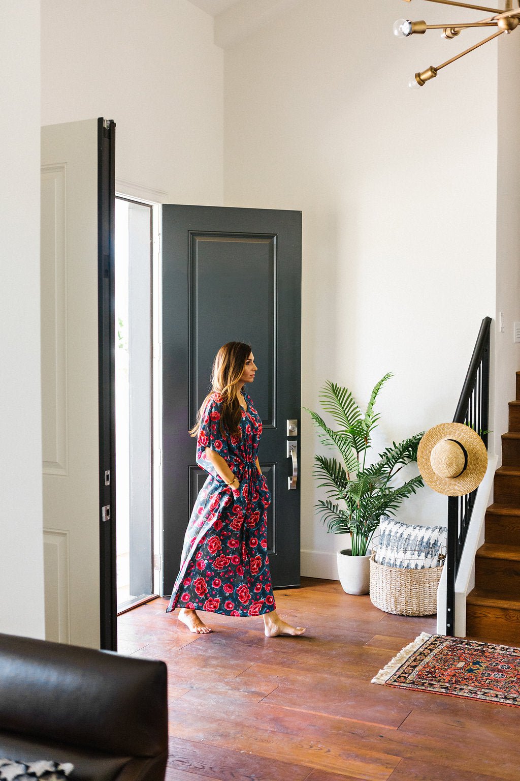 ROSA House Dress / Lightweight Soft Synthetic Silk / Effortless and Easy