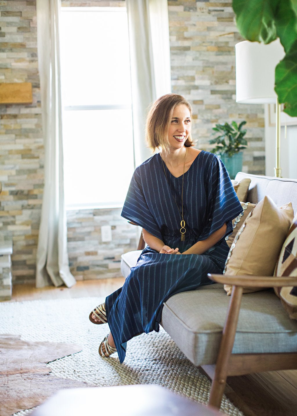 MARTHA House Dress / Lightweight Soft Synthetic Silk / Effortless and Easy