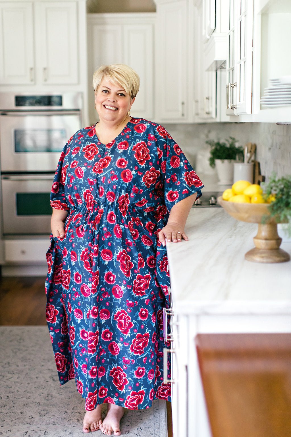 ROSA House Dress / Lightweight Soft Synthetic Silk / Effortless and Easy
