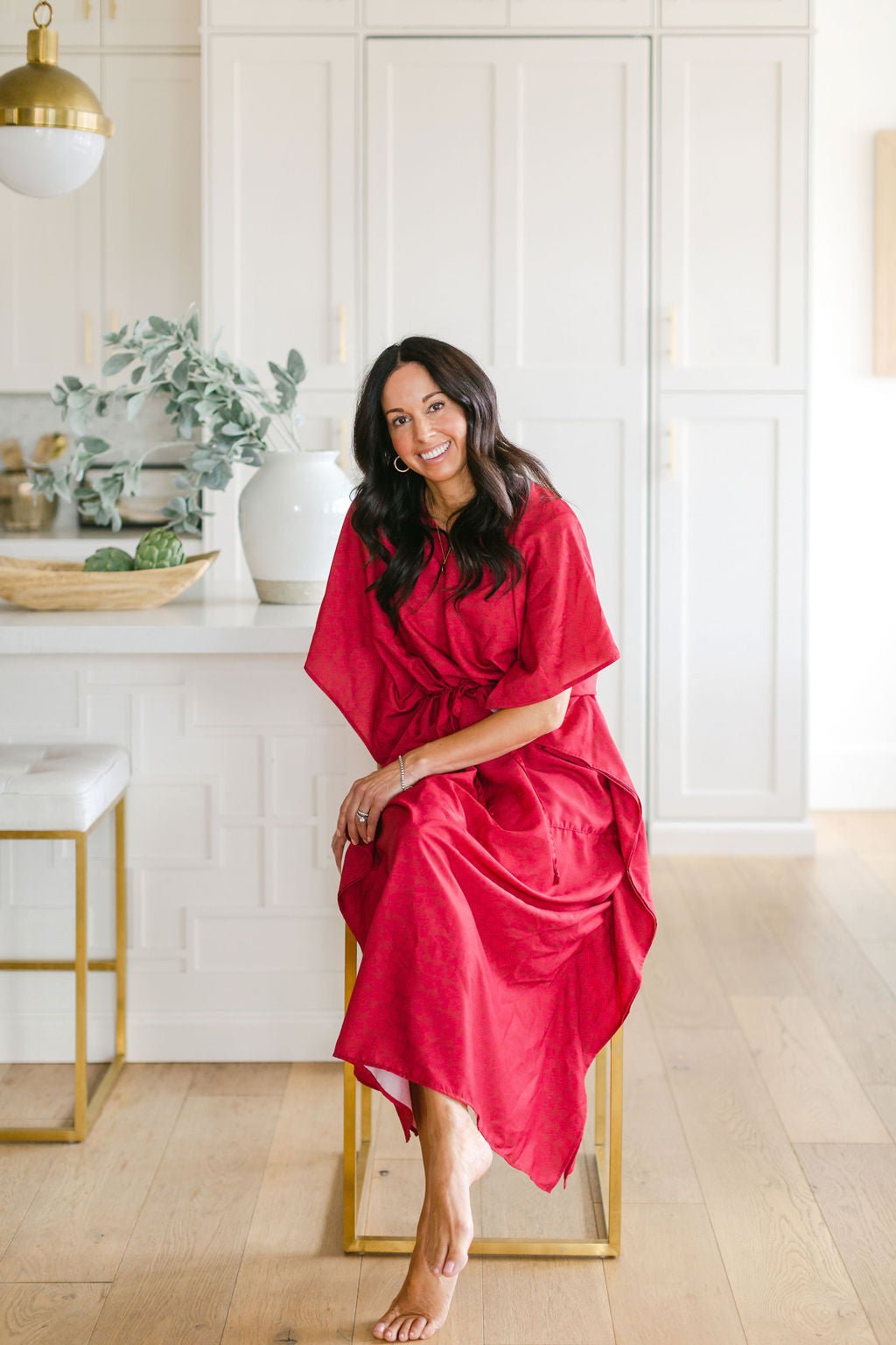 RUBY House Dress / Lightweight Soft Synthetic Silk / Effortless and Easy