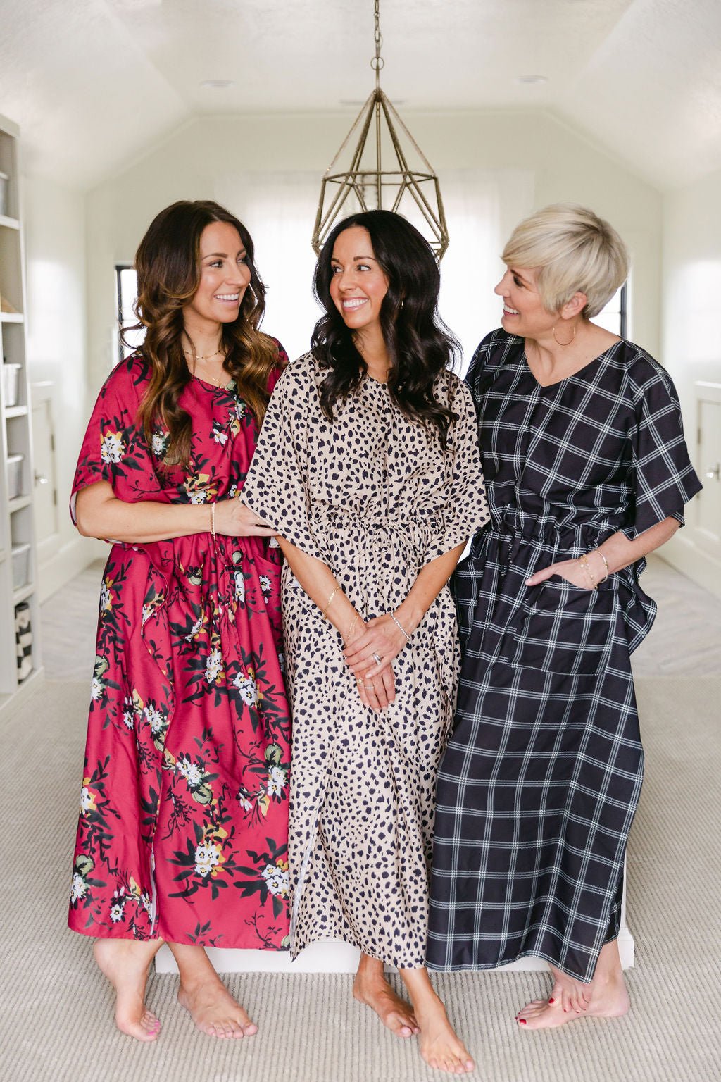 AVA House Dress / Lightweight Soft Synthetic Silk / Effortless and Easy