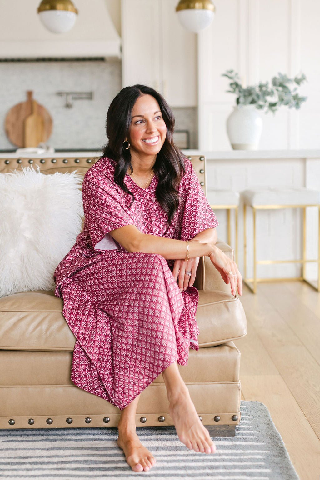 MERI House Dress / Lightweight Soft Synthetic Silk / Effortless and Easy