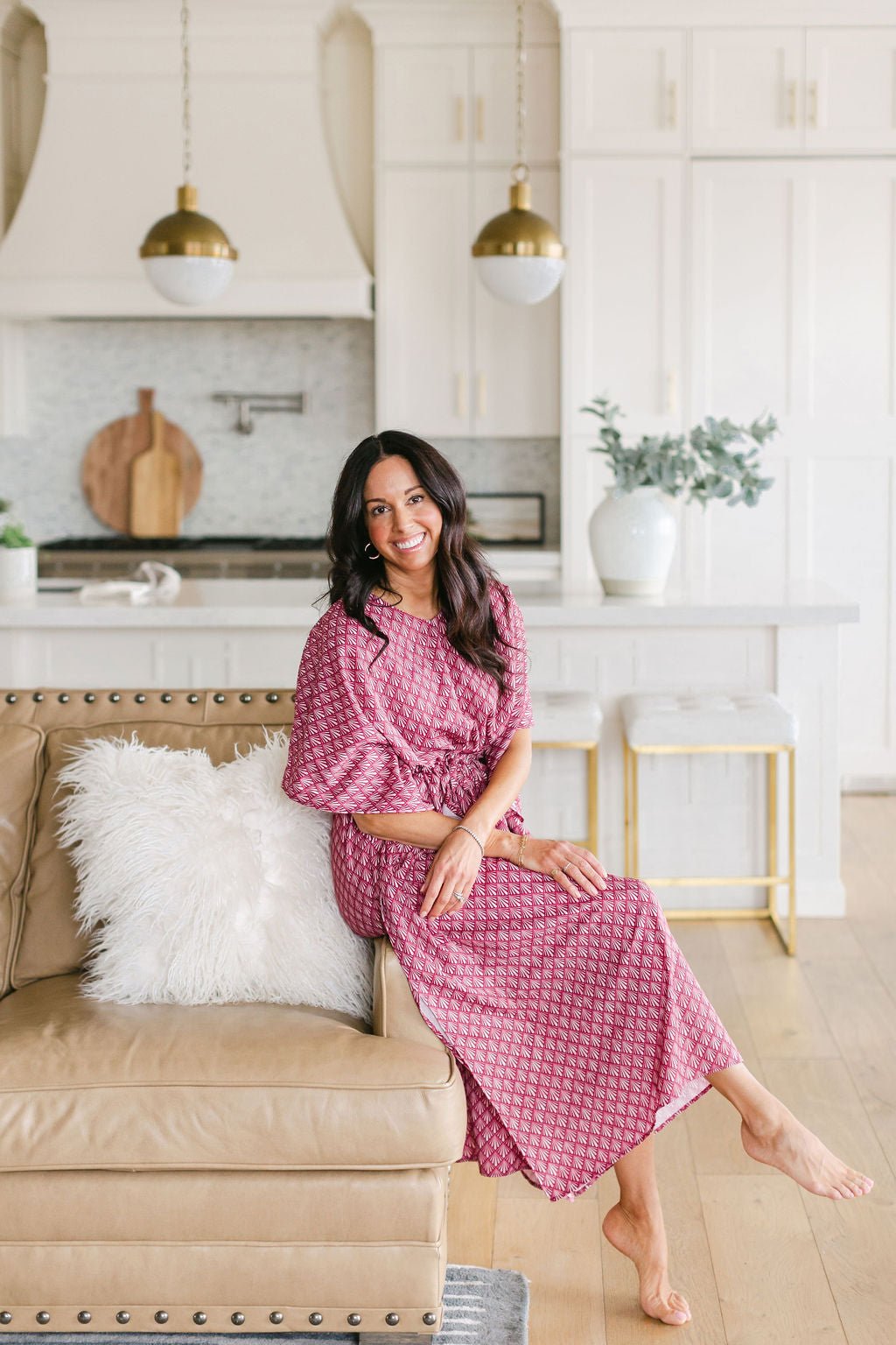MERI House Dress / Lightweight Soft Synthetic Silk / Effortless and Easy