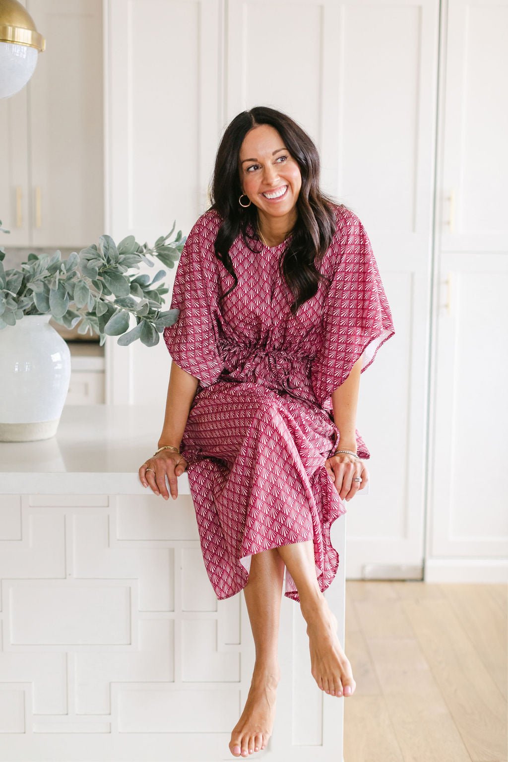 MERI House Dress / Lightweight Soft Synthetic Silk / Effortless and Easy