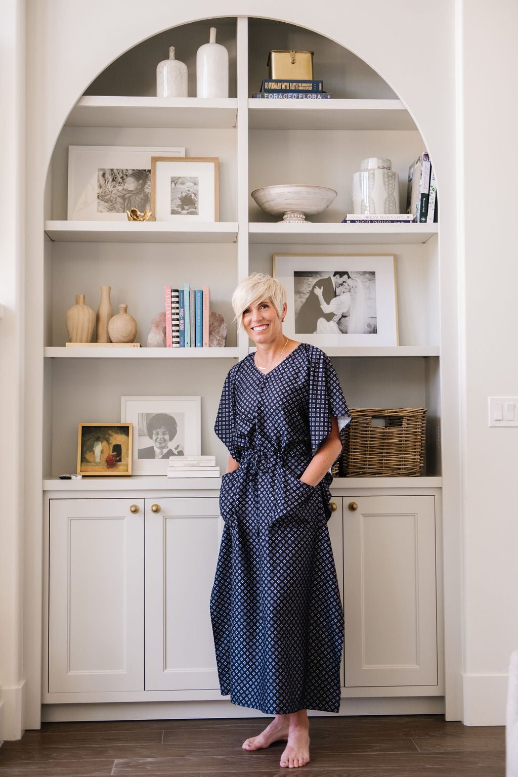 MAREN House Dress / Lightweight Soft Synthetic Silk / Effortless and Easy