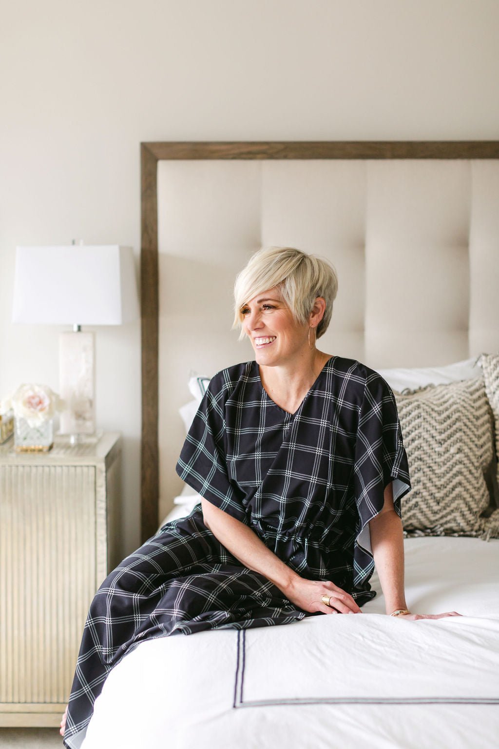 LAUREN House Dress / Lightweight Soft Synthetic Silk / Effortless and Easy