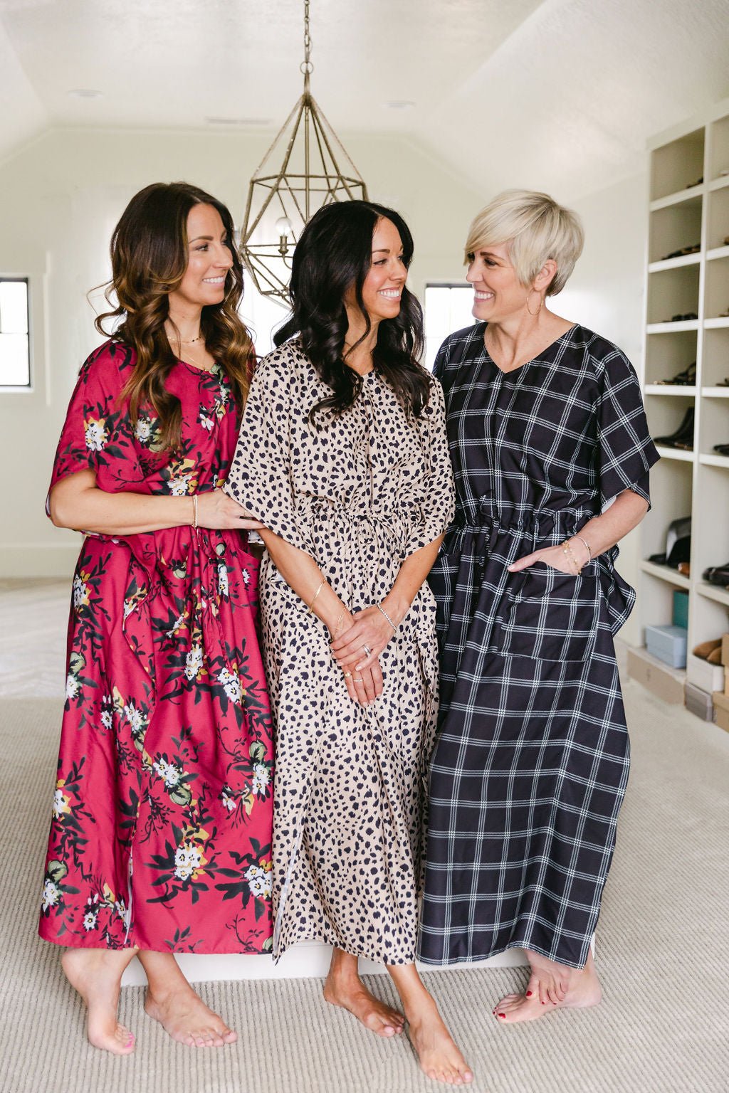 LAUREN House Dress / Lightweight Soft Synthetic Silk / Effortless and Easy