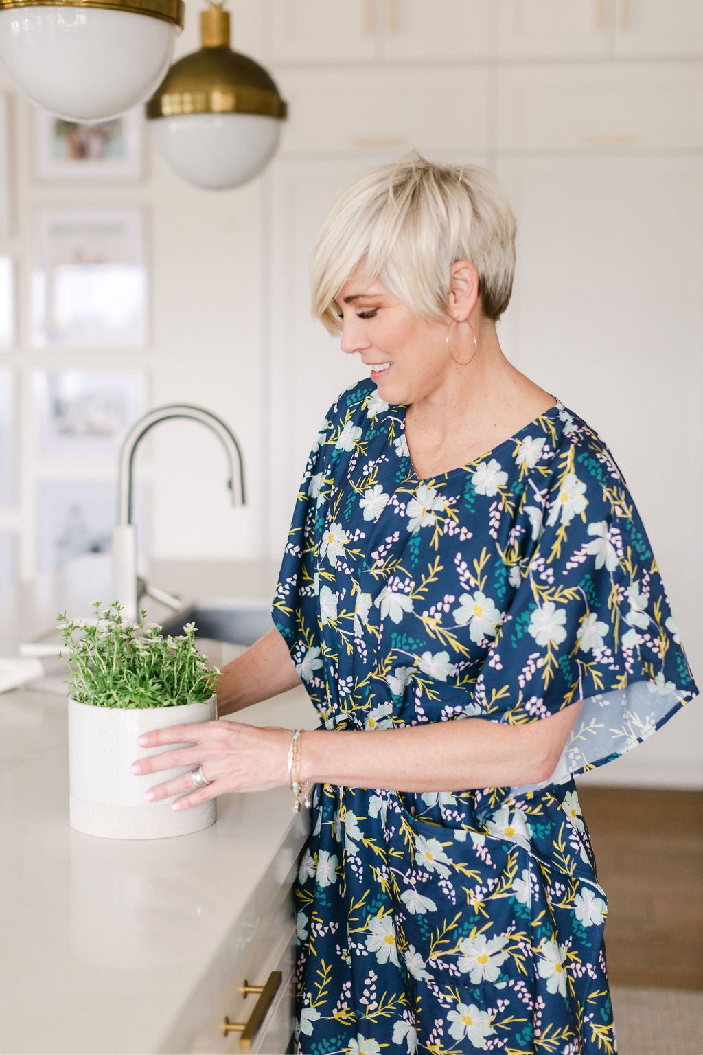 SADIE House Dress / Lightweight Soft Synthetic Silk / Effortless and Easy