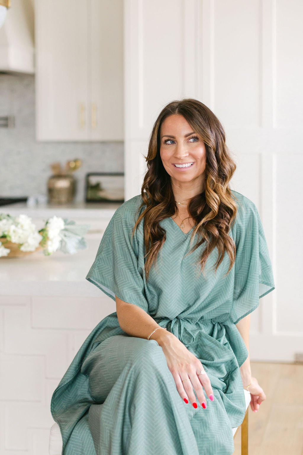 JADE House Dress / Lightweight Soft Synthetic Silk / Effortless and Easy