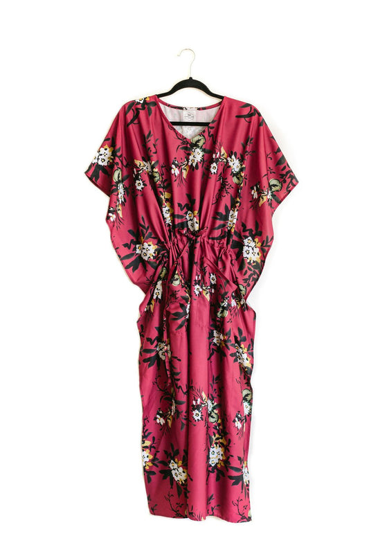 AVA House Dress / Lightweight Soft Synthetic Silk / Effortless and Easy